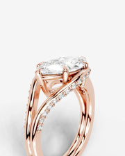 Sia Split (Marquise) 14k Rose Gold 005