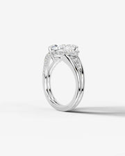 Sia Split (Marquise) 18k White Gold 004