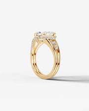 Sia Split (Marquise) 18k Yellow Gold 004