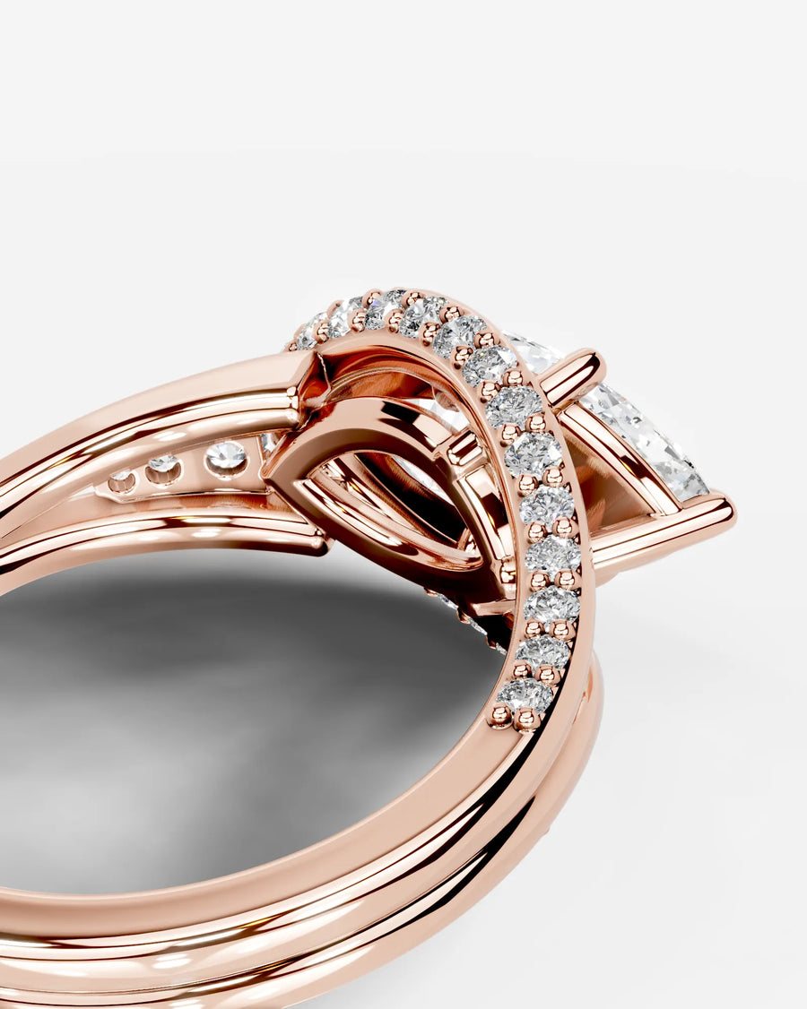 Sia Split (Marquise) 14k Rose Gold 002