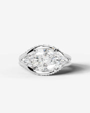 Sia Split (Marquise) 18k White Gold 001