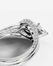 Sia Split (Marquise) 14k White Gold 002