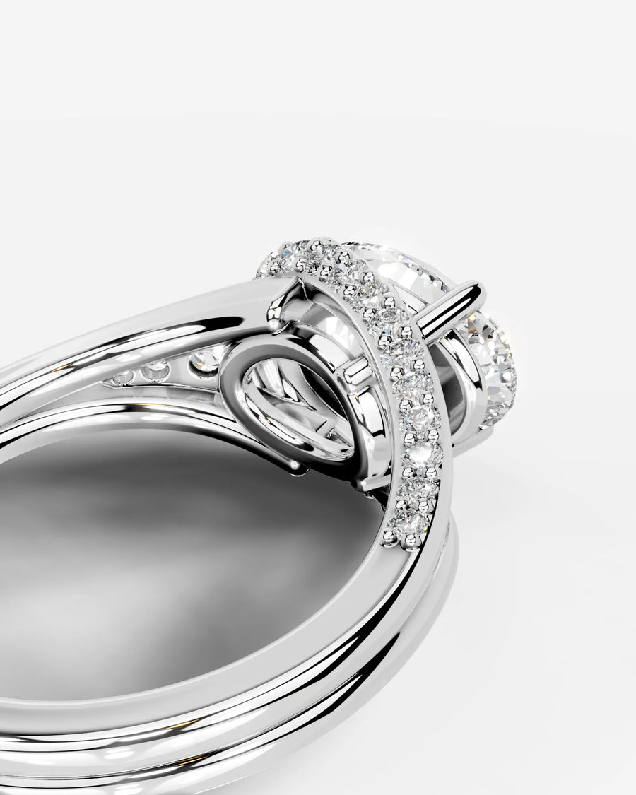 Sia Split 14k White Gold 002