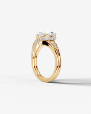 Sia Split (Pear) 18k Yellow Gold 004