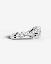 Sia Split (Pear) 14k White Gold 003