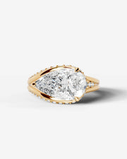 Sia Split (Pear) 14k Yellow Gold 001