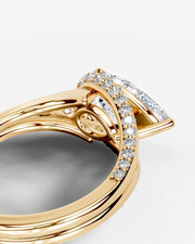 Sia Split (Pear) 18k Yellow Gold 002