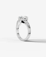 Sia Split (Round) 18k White Gold 004