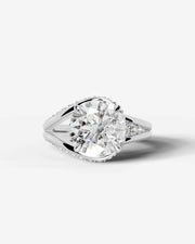 Sia Split (Round) 18k White Gold 001