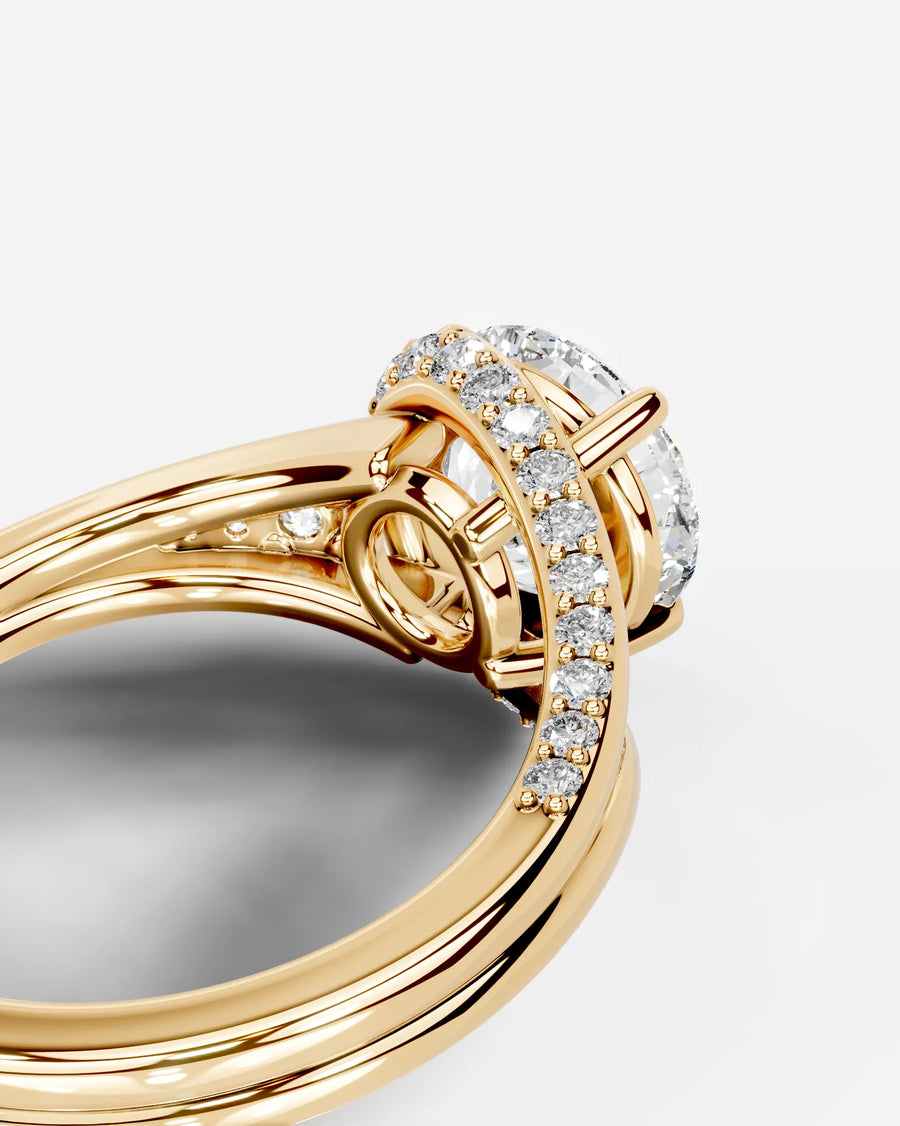 Sia Split (Round) 14k Yellow Gold 002