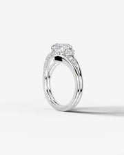 Sia Split (Cushion) 14k White Gold 004