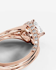 Sia Split (Cushion) 14k Rose Gold 002