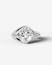 Sia Split (Cushion) 14k White Gold 001