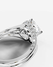 Sia Split (Cushion) 14k White Gold 002