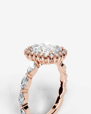 Helena (Elongated Cushion) 14k Rose Gold 003