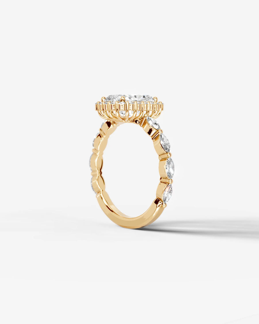 Helena (Elongated Cushion) 18k Yellow Gold 002