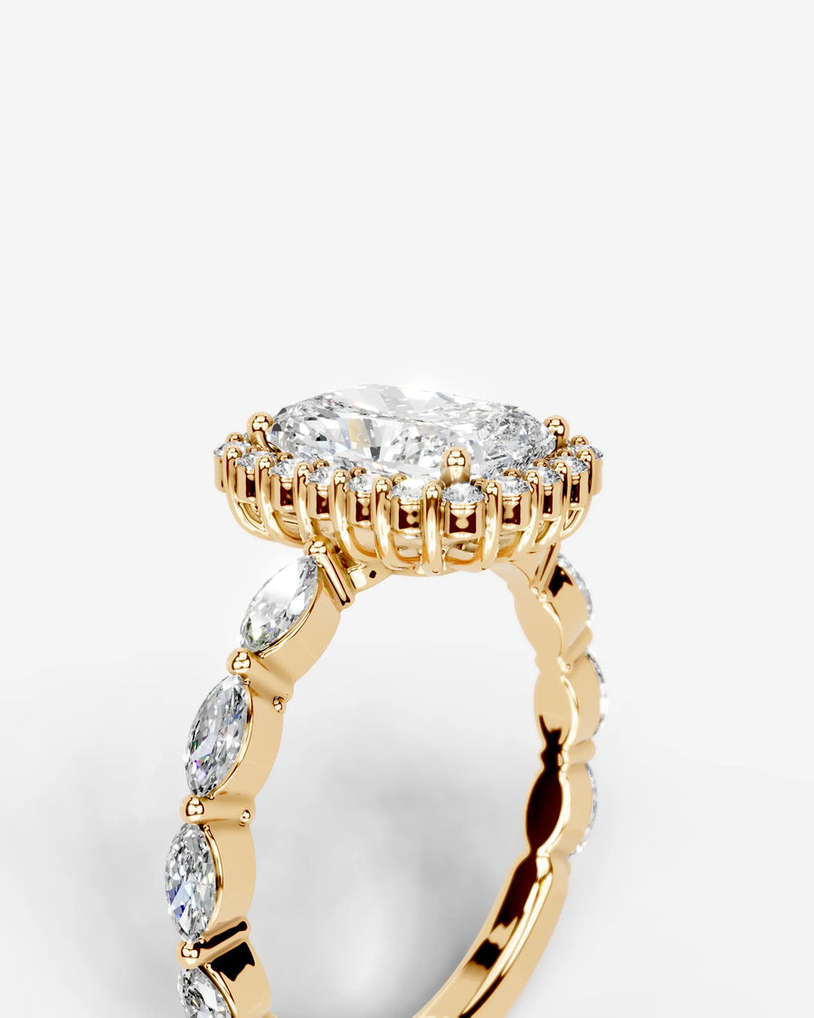 Helena (Elongated Cushion) 18k Yellow Gold 003