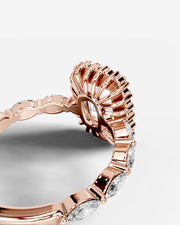 Helena (Elongated Cushion) 14k Rose Gold 004