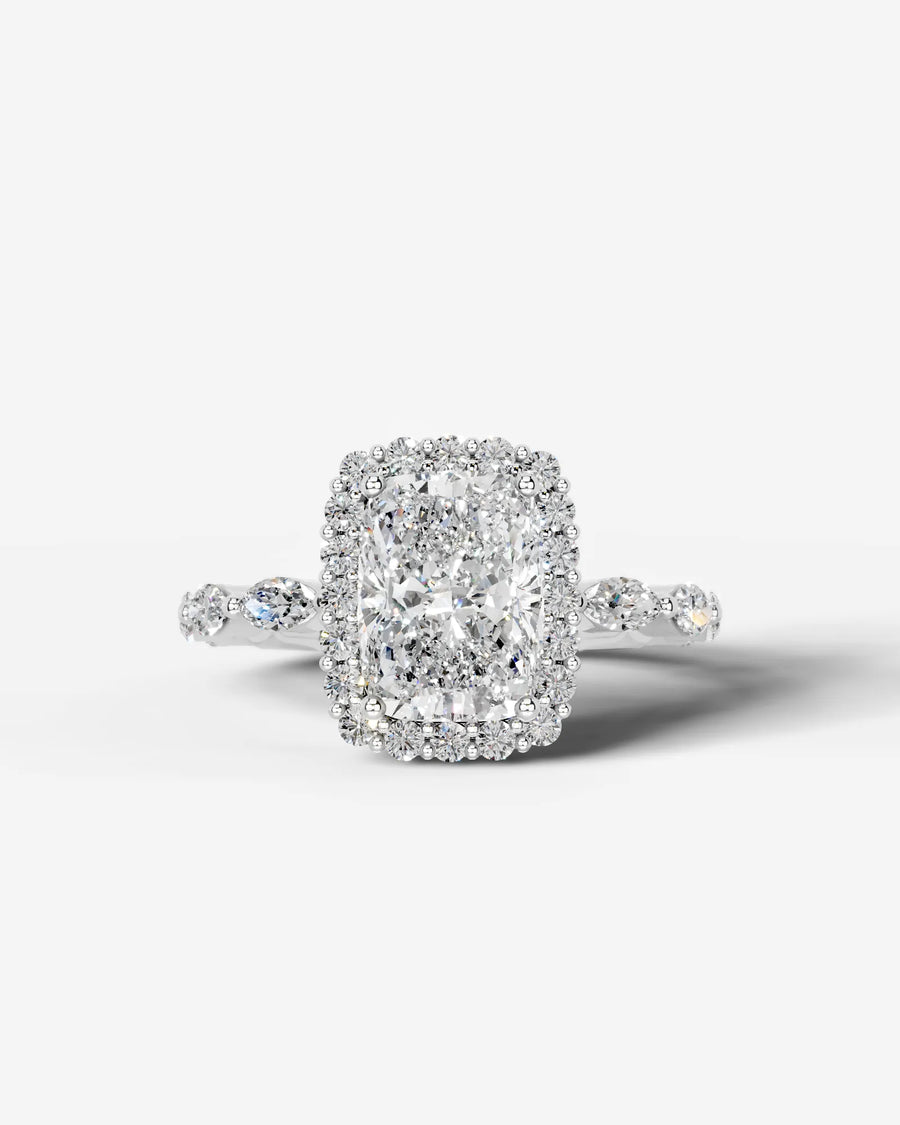 Helena (Elongated Cushion) 14k White Gold 001