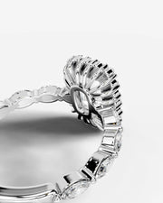 Helena (Elongated Cushion) 18k White Gold 004