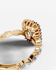 Helena (Elongated Cushion) 14k Yellow Gold 004
