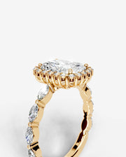 Helena (Elongated Radiant) 14k Yellow Gold 003