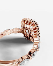Helena (Elongated Radiant) 14k Rose Gold 004