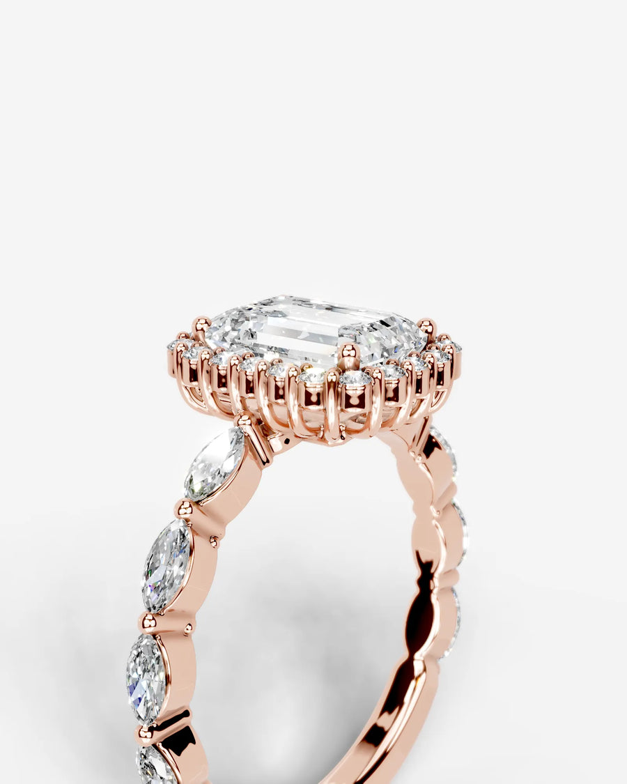 Helena (Emerald) 14k Rose Gold 003