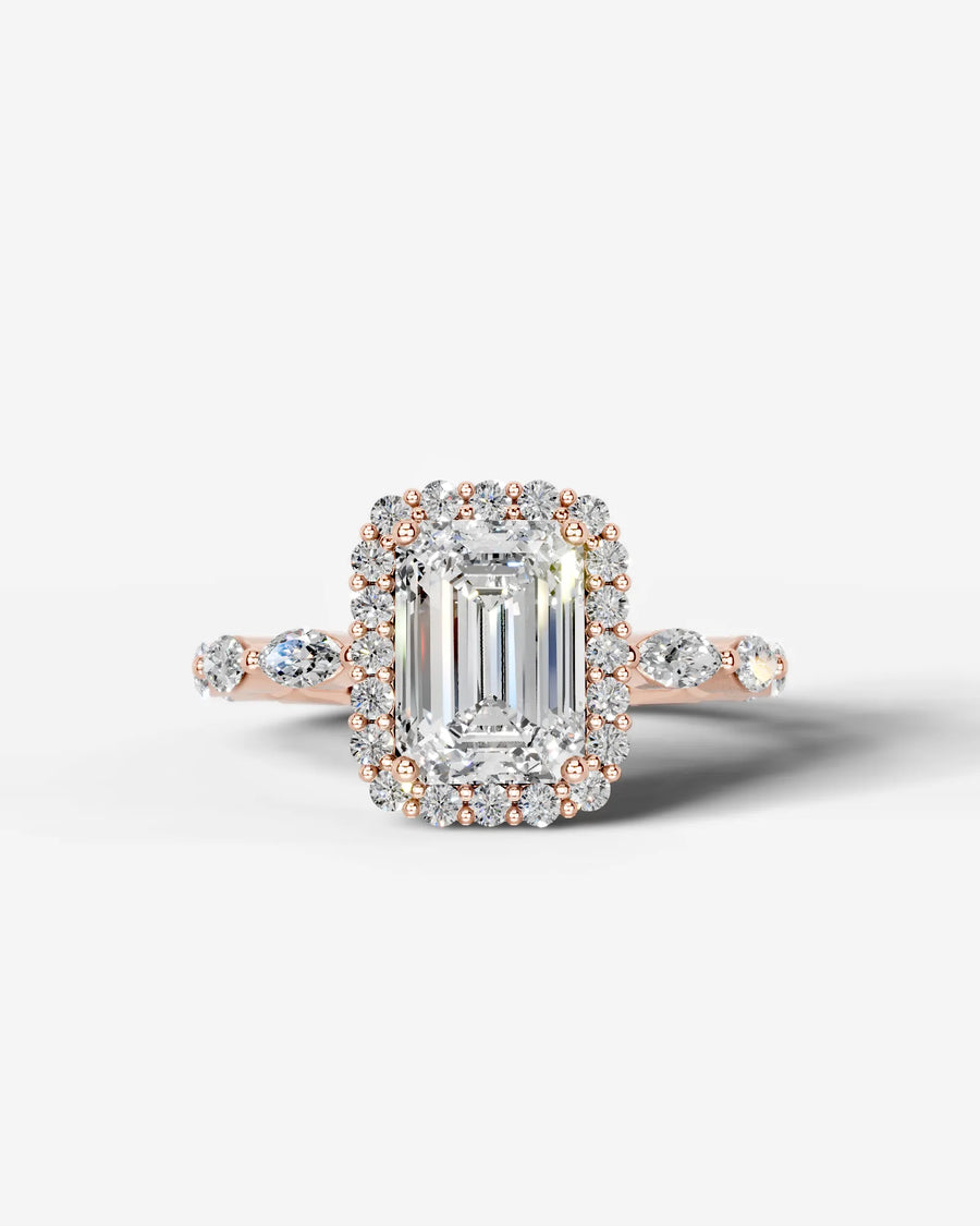 Helena (Emerald) 14k Rose Gold 001