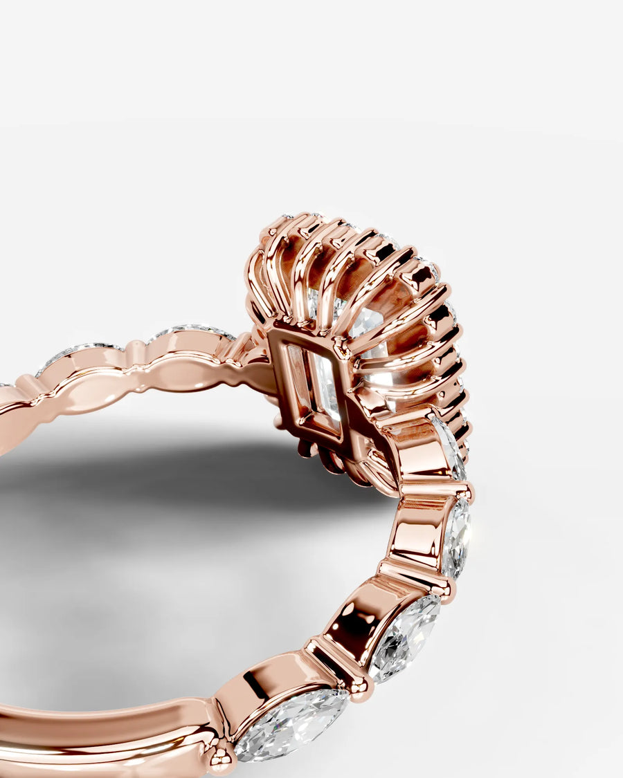 Helena (Emerald) 14k Rose Gold 004