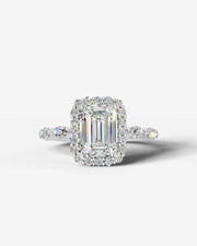 Helena (Emerald) 18k White Gold 001