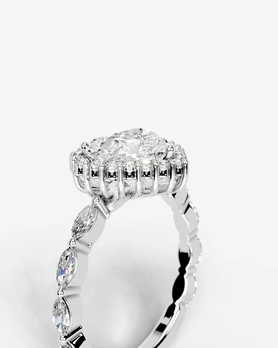 Helena (Heart) 18k White Gold 003