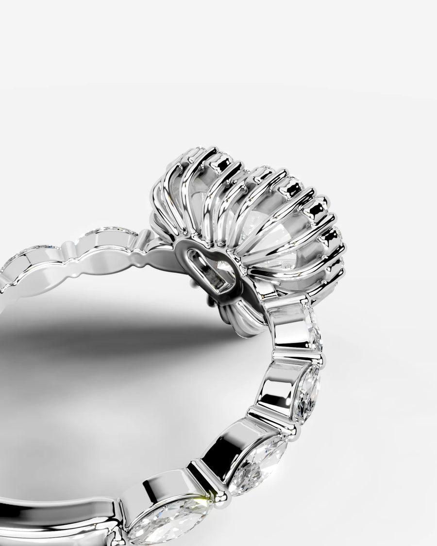 Helena (Heart) 18k White Gold 004