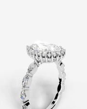 Helena (Pear) 14k White Gold 003