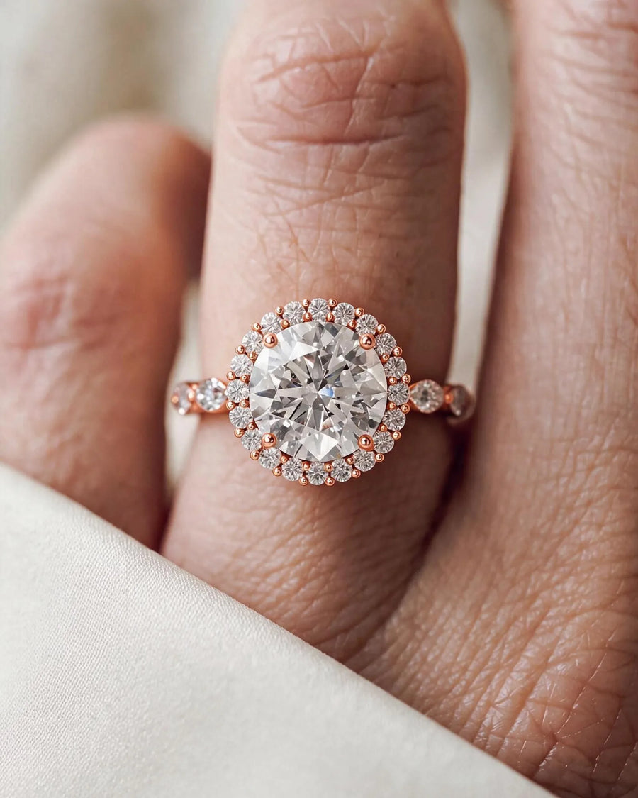 Helena (Round) 14k Rose Gold 006