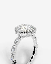 Helena (Round) 14k White Gold 003