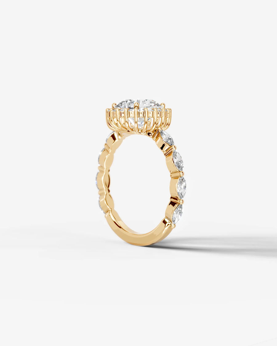 Helena (Round) 14k Yellow Gold 002