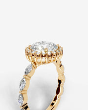 Helena (Round) 14k Yellow Gold 003