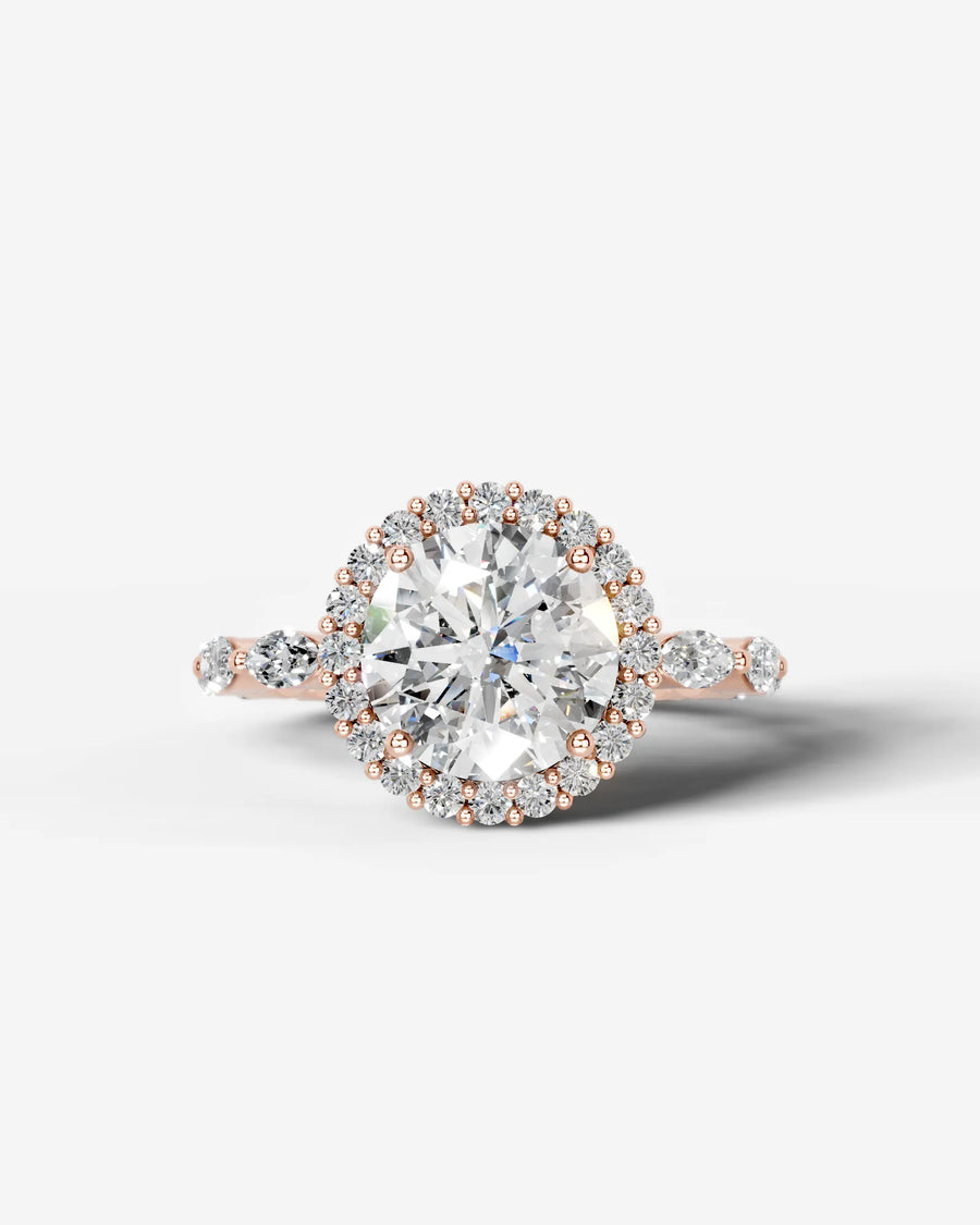 Helena (Round) 14k Rose Gold 001