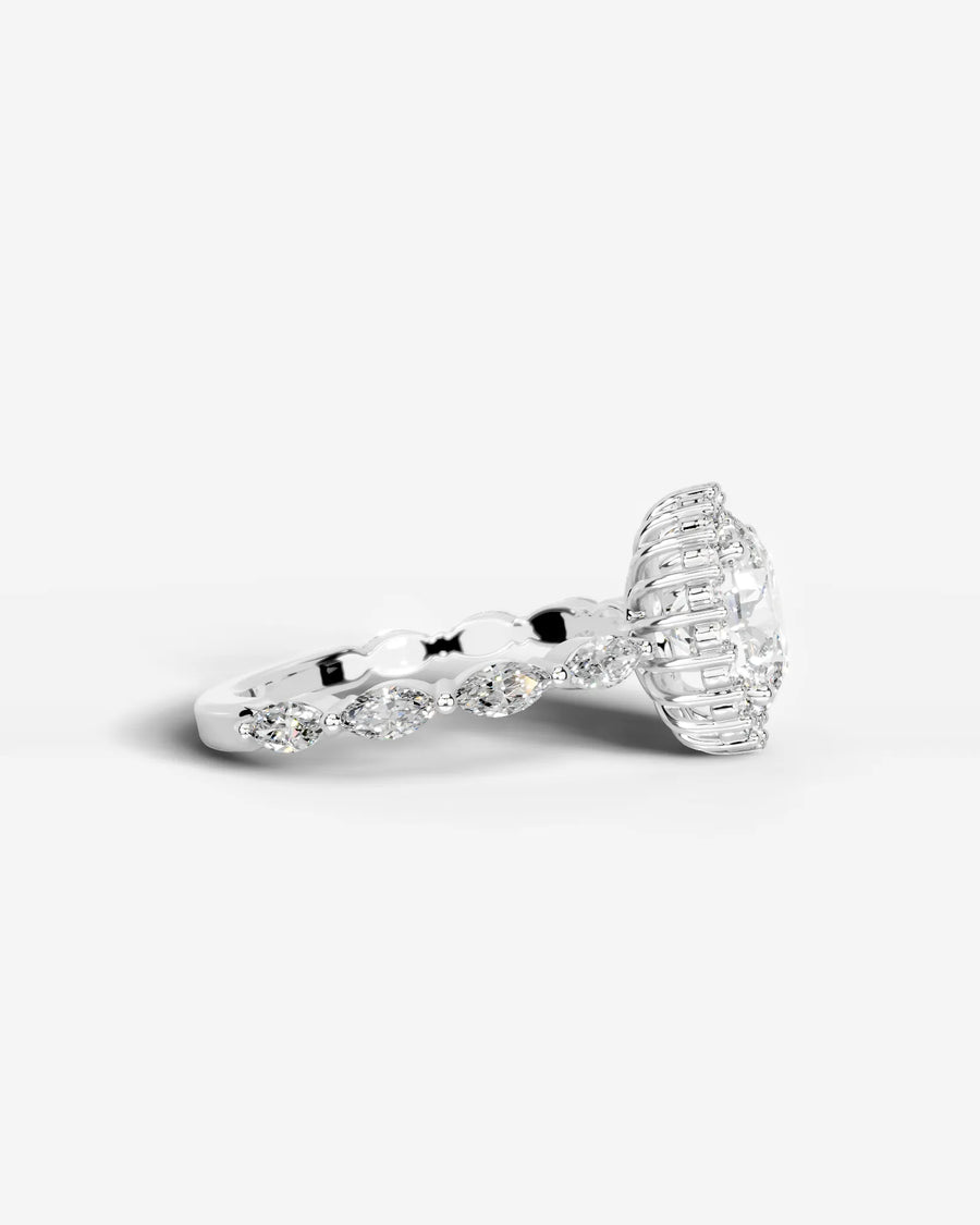 Helena (Round) 14k White Gold 005
