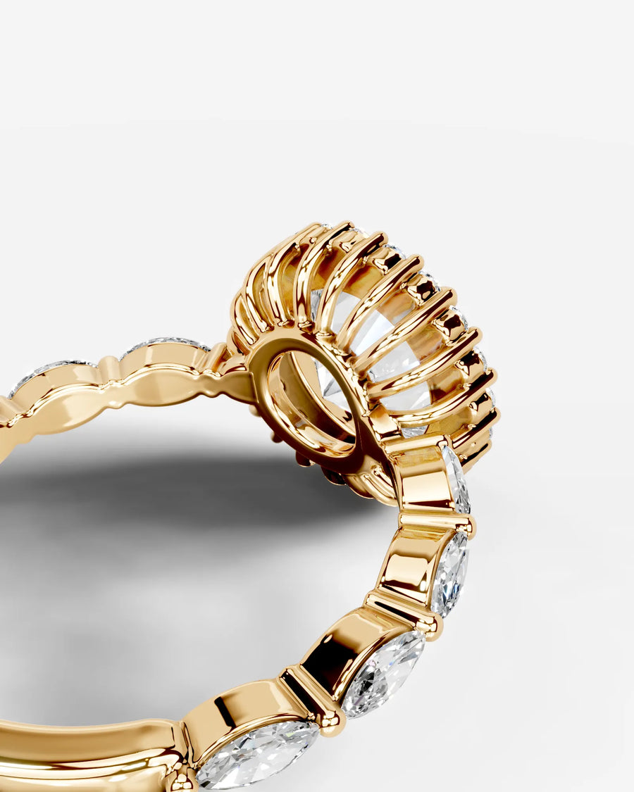 Helena (Round) 14k Yellow Gold 004
