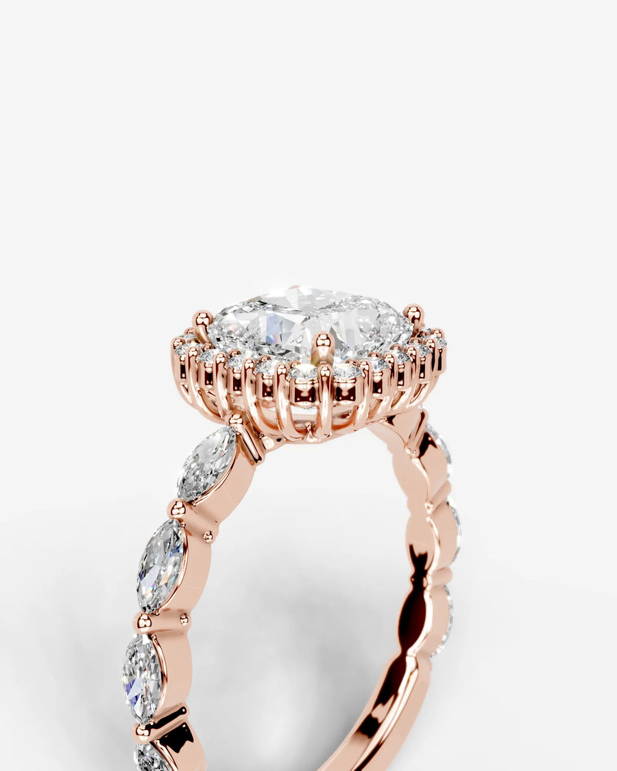 Helena (Cushion) 14k Rose Gold 003