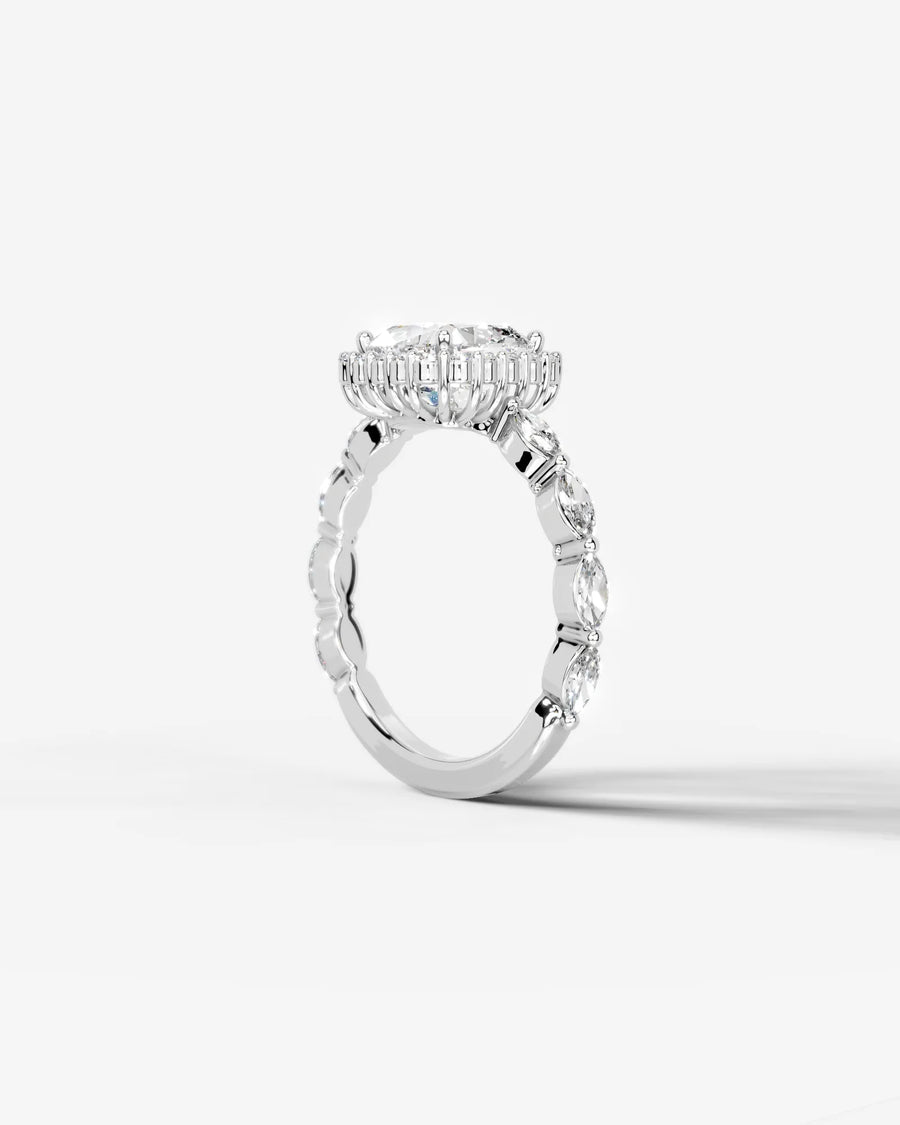 Helena (Cushion) 14k White Gold 002