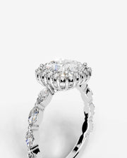 Helena (Cushion) 14k White Gold 003