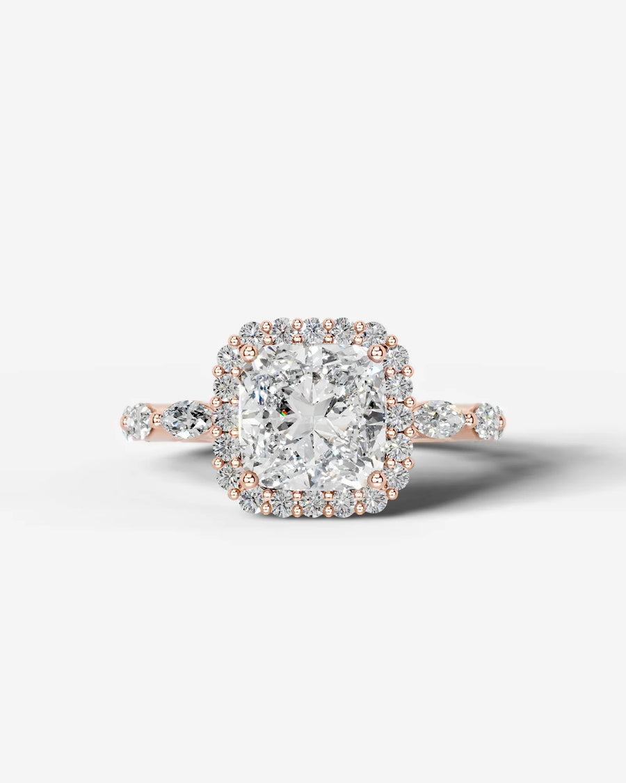 Helena (Cushion) 14k Rose Gold 001