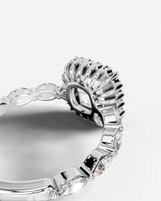 Helena (Cushion) 14k White Gold 004