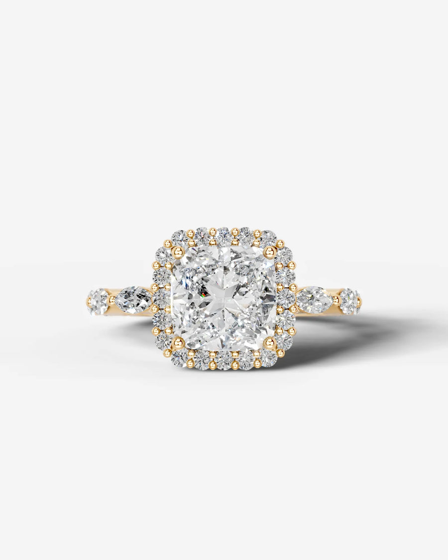 Helena (Cushion) 14k Yellow Gold 001