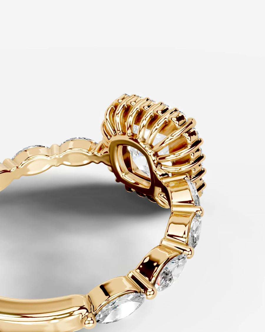 Helena (Cushion) 14k Yellow Gold 004