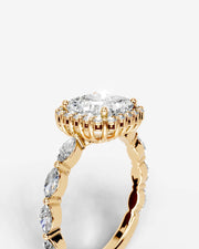 Helena (Radiant) 18k Yellow Gold 003