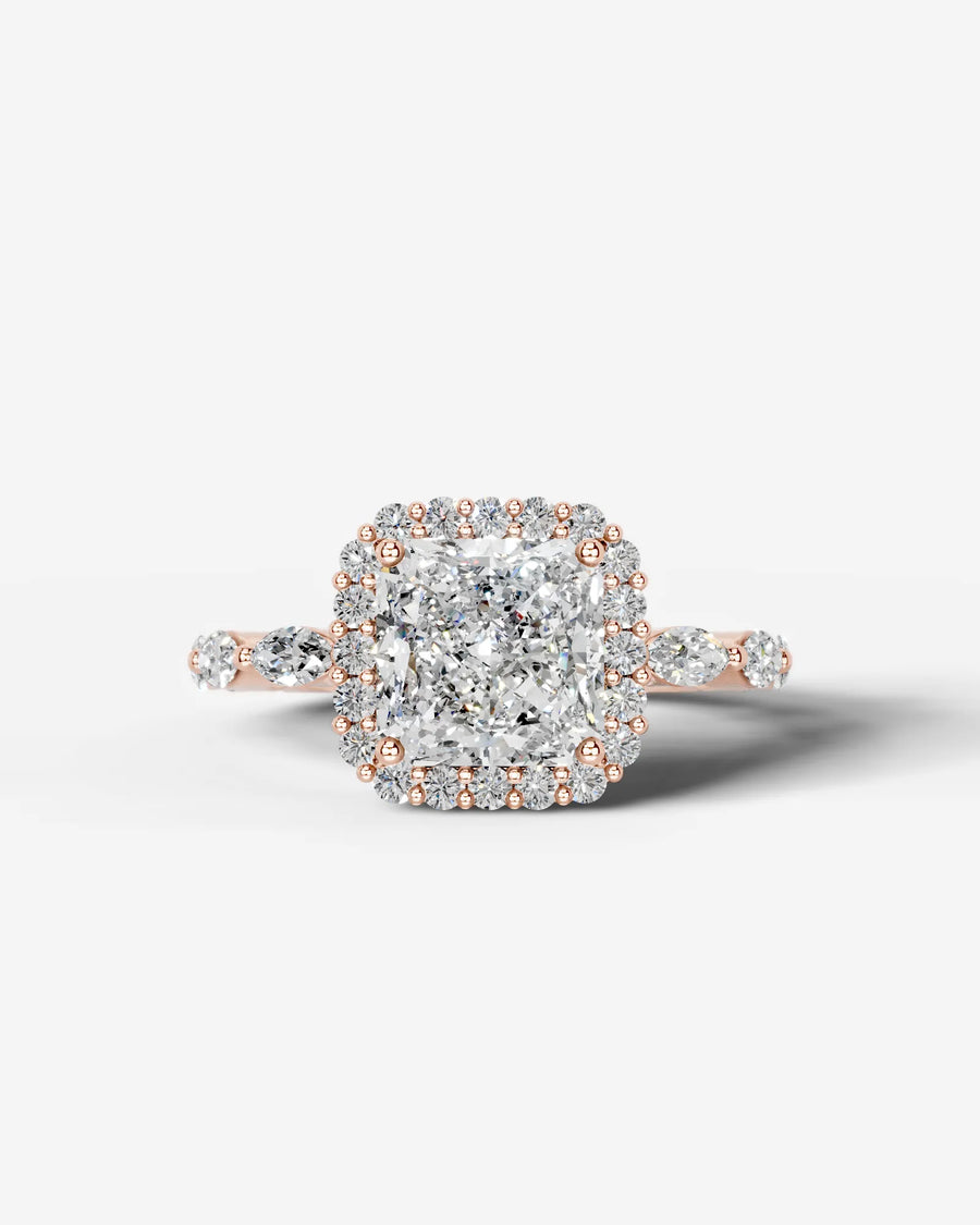 Helena (Radiant) 14k Rose Gold 001